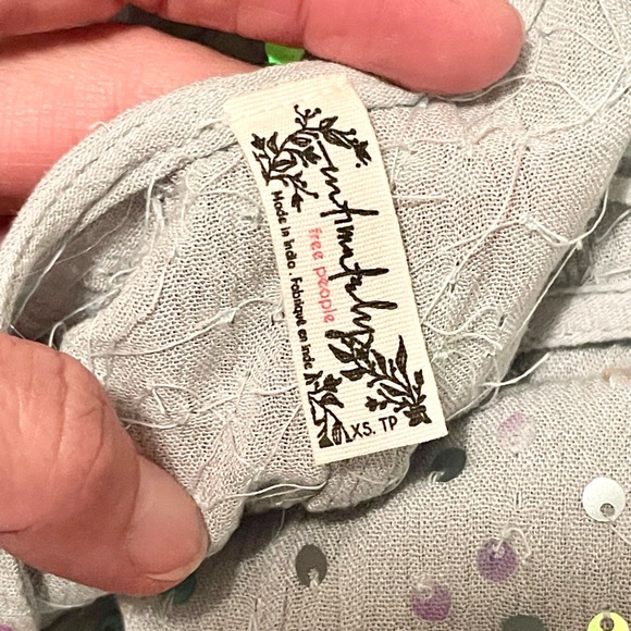 Sparkling Intimately Free People sequin slip dress with tassels! - Picture 15 of 17